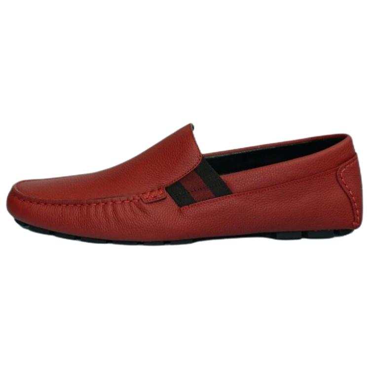 Gucci Soft Leather Driving Loafer 'Rosso Ancora'