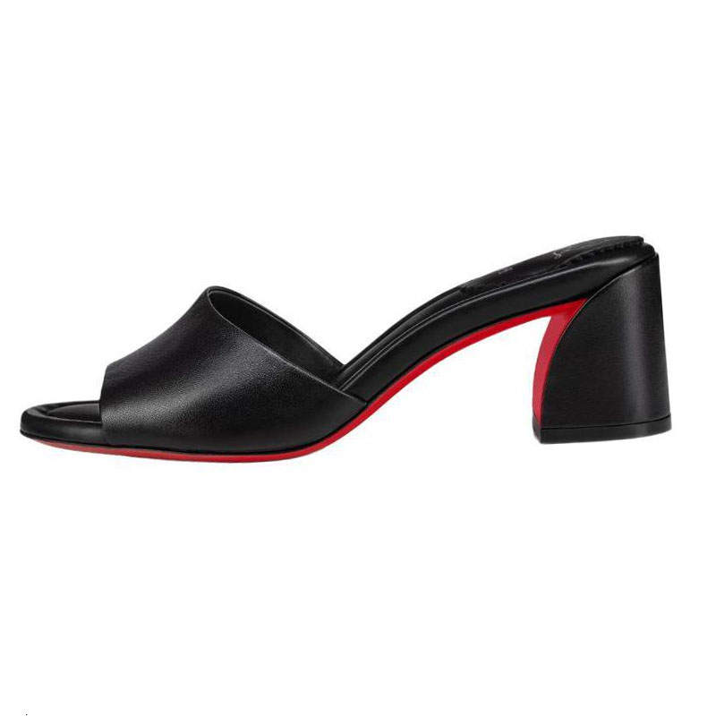 Christian Louboutin CL Slide Slippers 5.5cm Women's Black
