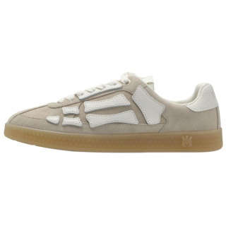 AMIRI PACIFIC Bones Leather Low top Skateboard Shoes Women's Beige
