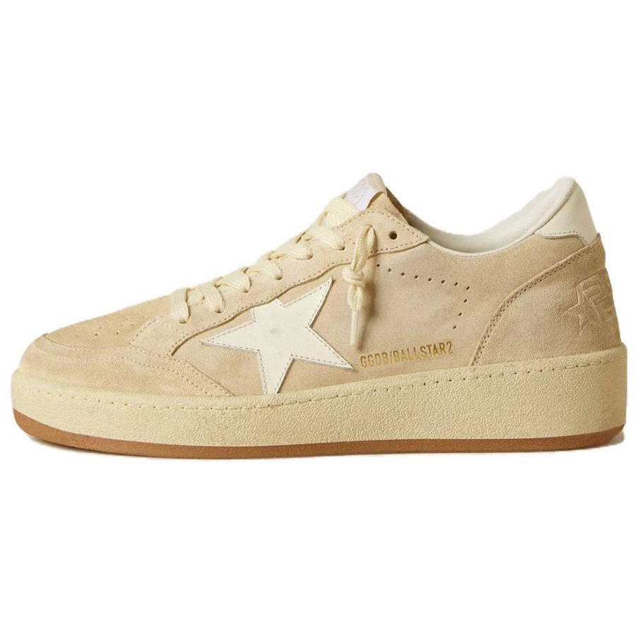 Golden Goose Ball Star 2 Low top Skateboard Shoes Women's Light Beige