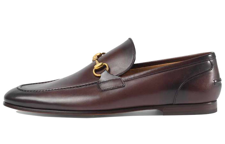 GUCCI Ferragamo Gancini-Ornament Leather Loafers