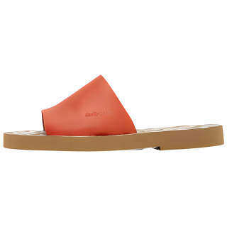 See By Chloe Rubber Slide Slippers Women's Orange
