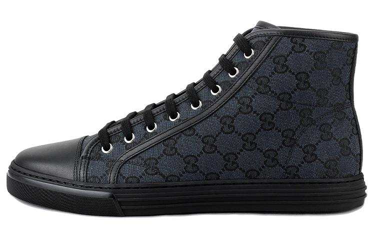 GUCCI GG Canvas High Top Sneakers Grey