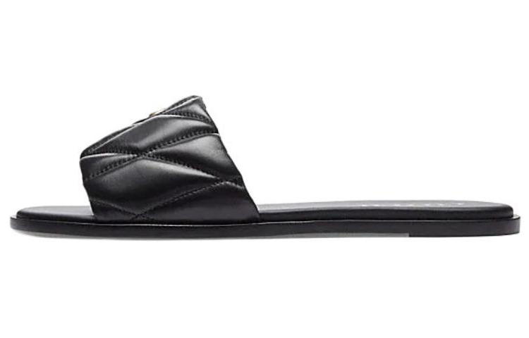 COACH COACH Logo-plaque Leather Slides