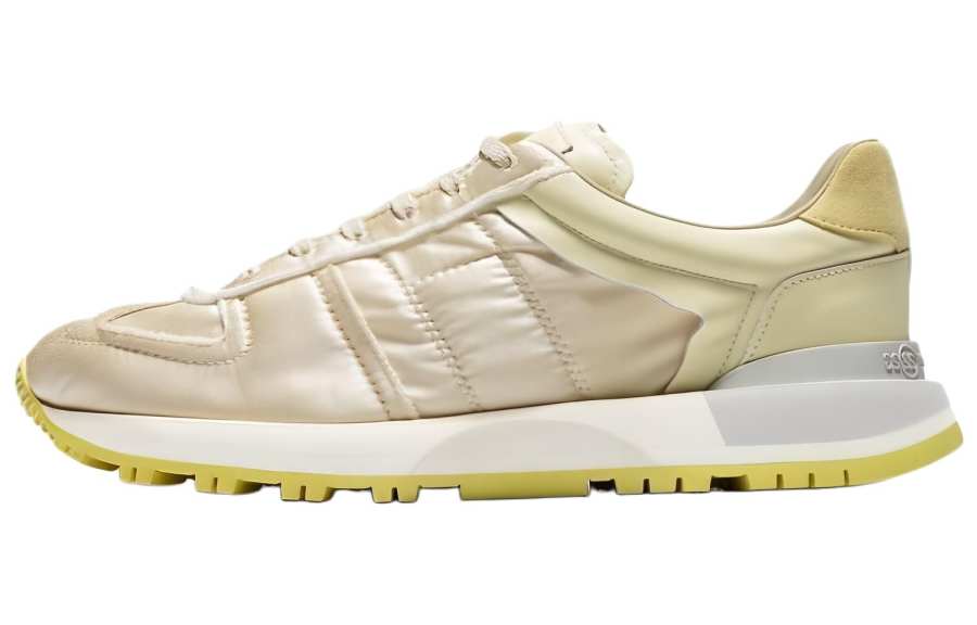 Maison Margiela Leather Low top Casual Shoes Men's Beige