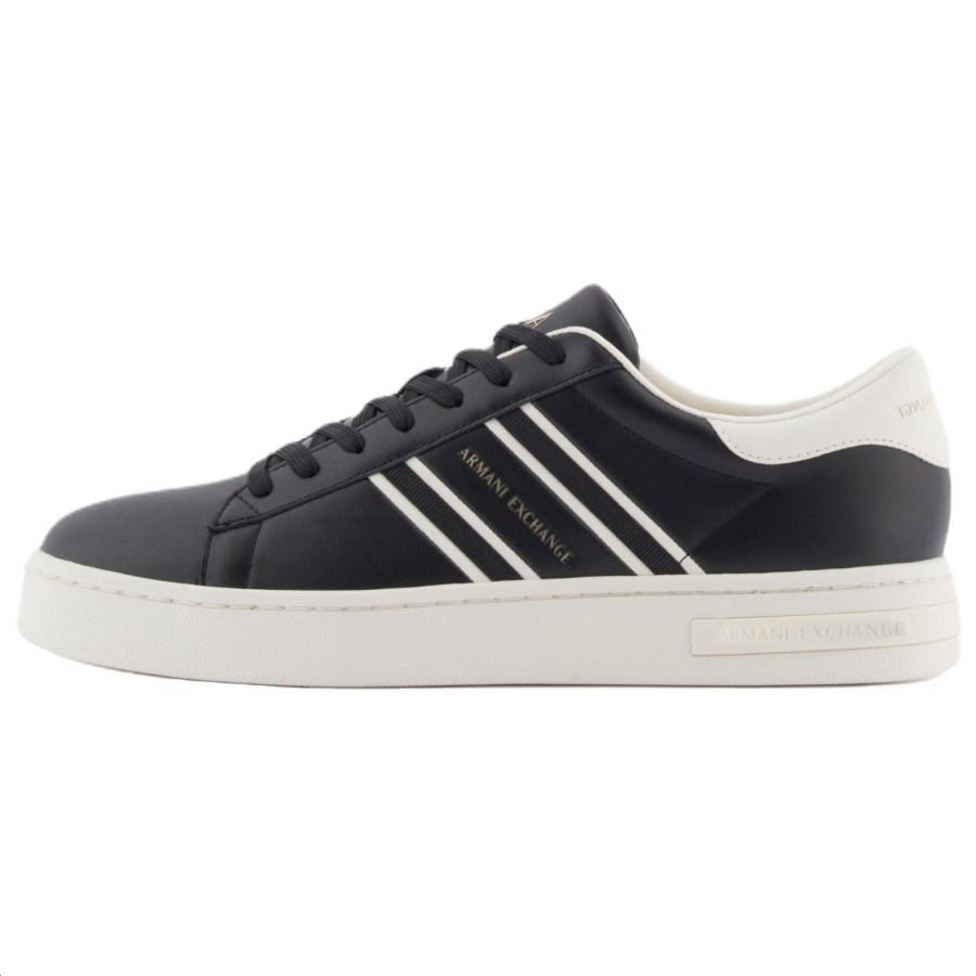 ARMANI EXCHANGE ARMANI EXCHANGEAE Low top Skateboard Shoes Men's Black White