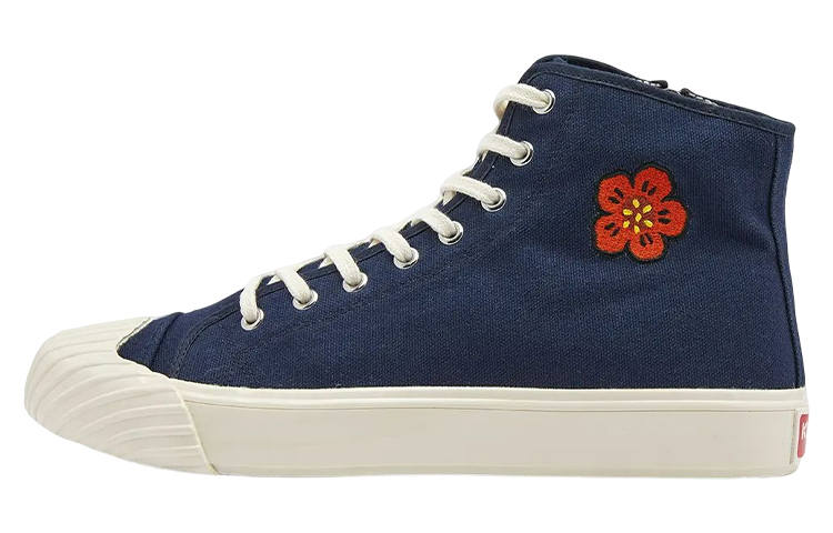 KENZO Takada Kensaku PARIS BOKE High top Stylish Skateboarding Shoes Men's Blue White