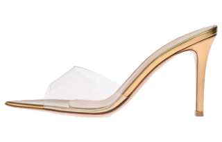 GIANVITO ROSSI Elle Slide Slippers Women's Gold