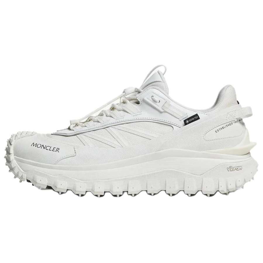 Moncler Trailgrip Gtx Leather Low top Casual Shoes Women's White