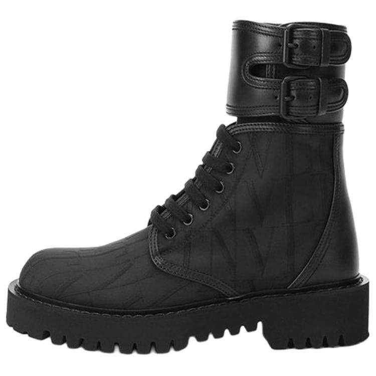 Valentino Campsite Combat Boot 'VLTN Times - Black'