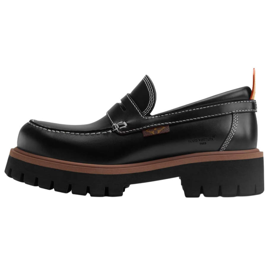 LOUIS VUITTON Remix Loafers Men's Black