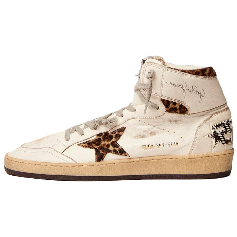 Golden Goose Sky-Star White Leopard Women's