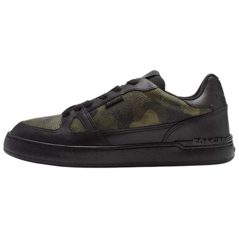 COACH Clip Court Low top Skateboard Shoes Men's Black