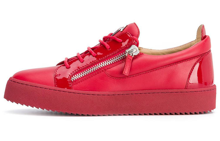 Giuseppe Zanotti Skateboard Shoes Men's Low Top Red
