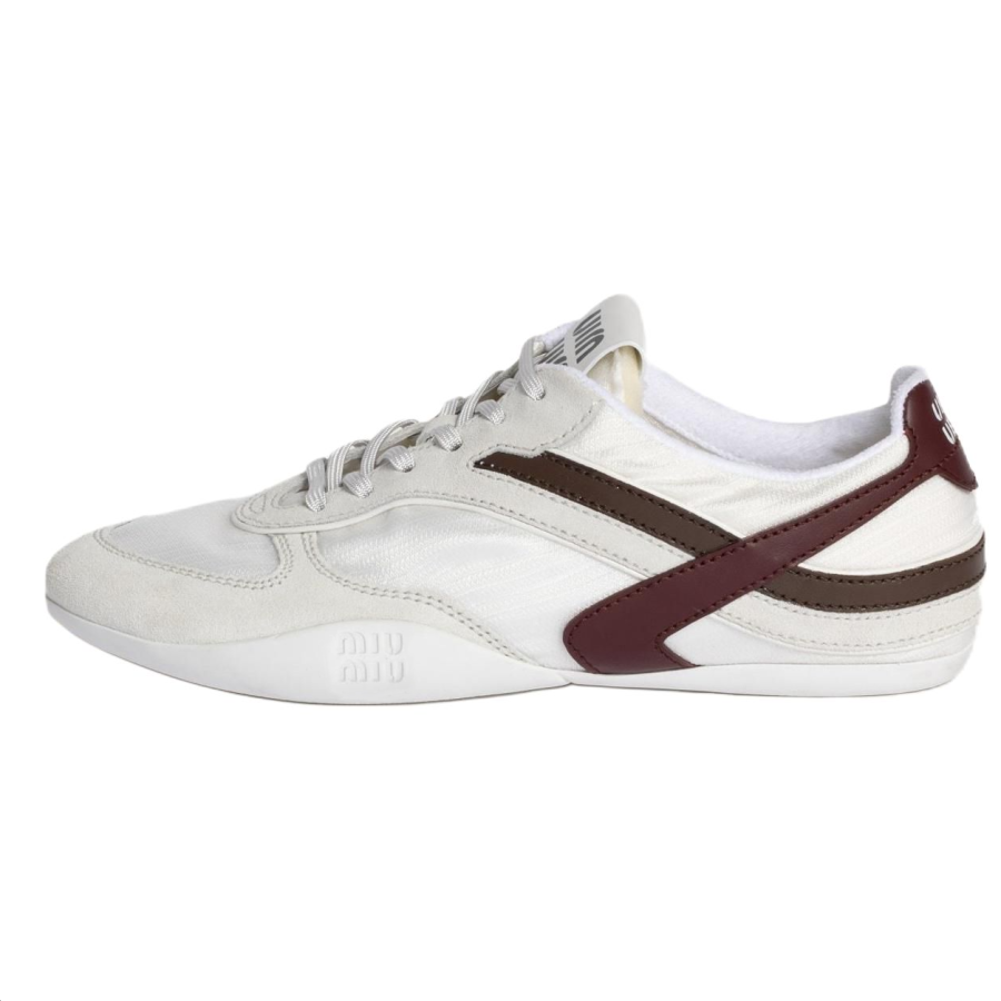 MIU MIU Gymnasium Low top Life Casual Shoes 2cm Women's White