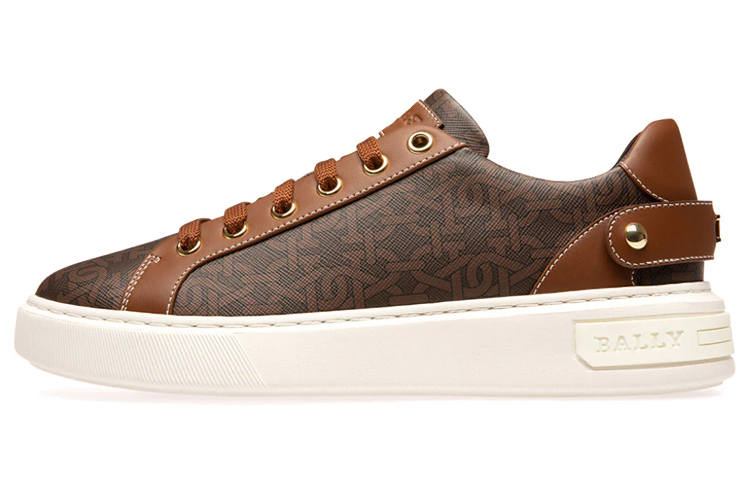 BALLY Miky Low top Stylish Skateboarding Shoes Women's Brown
