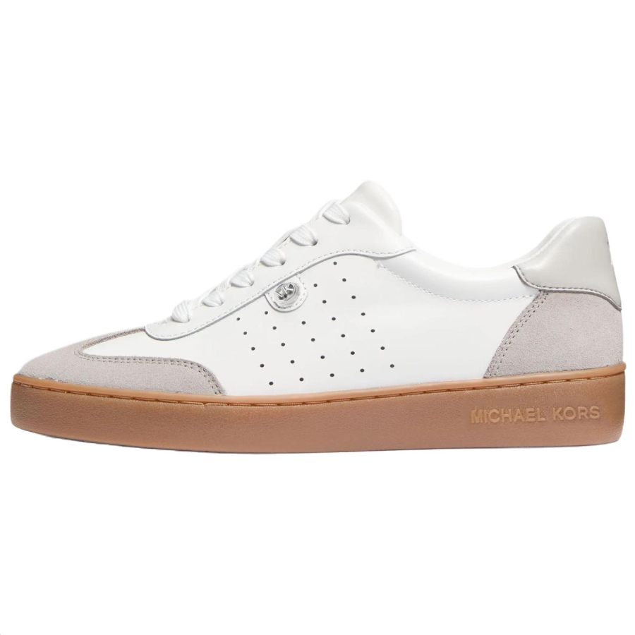 MICHAEL KORS Scotty Low top Skateboard Shoes Women's White Gray