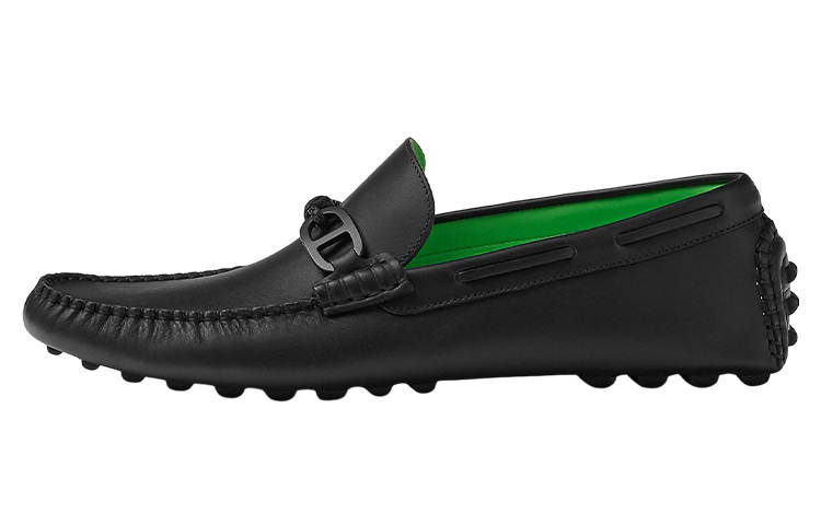 HERMES HERMES Alessandro Loafers Men's Black
