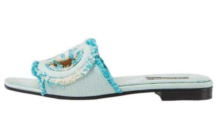 GUCCI GUCCI Interlocking Slide Slippers Women's Light Blue