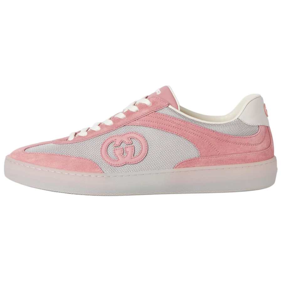 GUCCI G75 Suede Low top Skateboard Shoes Men's Pink