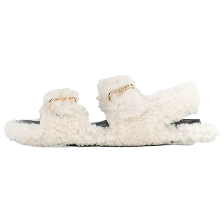 MARNI Fussbett One Strap Sandals Women's White