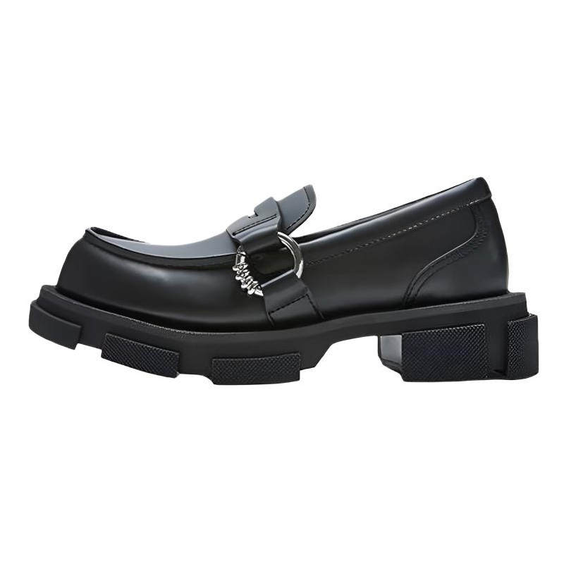 Both Both Gao Cow Leather Loafers 4.5cm Unisex Black