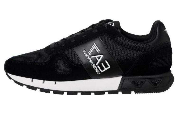 EMPORIO ARMANI Ea7 EMPORIO ARMANI Logo Printed Panelled Lace Up Sneakers