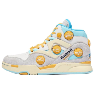 MSCHF Reebok x MSCHF High top Skateboard Shoes Unisex Gray Blue