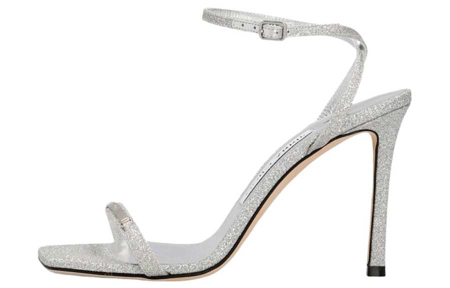 Jimmy Choo Slim Heel High Heels 9.5cm Women's Silver