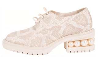 NICHOLAS KIRKWOOD Leather Casual Shoes 5CM Women's Beige