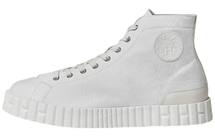 HERMES Climb High top High top Stylish Skateboarding Shoes Men's White