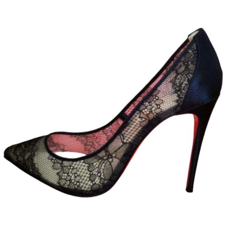 Christian Louboutin CL Pigalace Slim Heel High Heels 10cm Women's Black