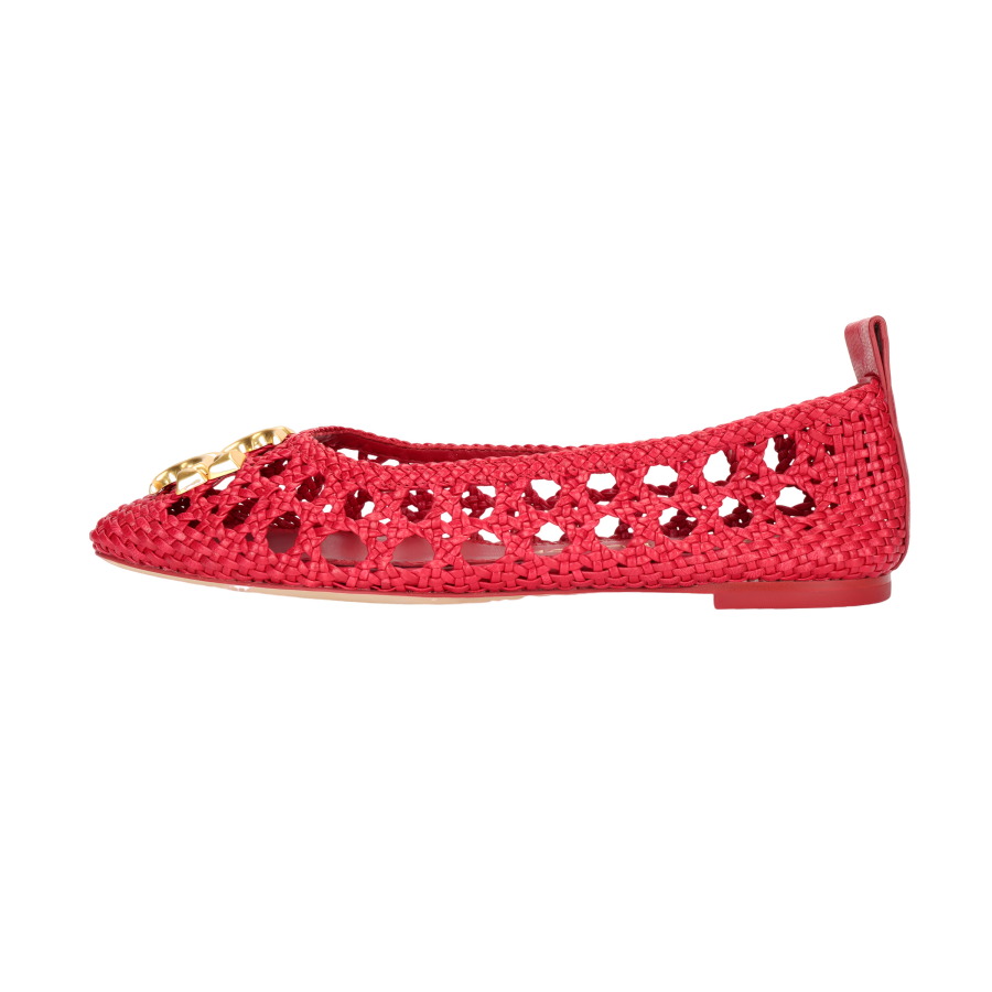 TORY BURCH Eleanor Fabric Women's Casual Shoes Women's Red