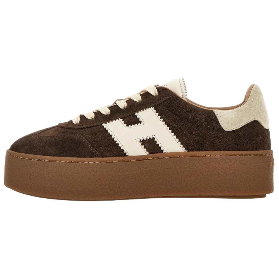 HOGAN Cool Low top Skateboard Shoes Women's Brown