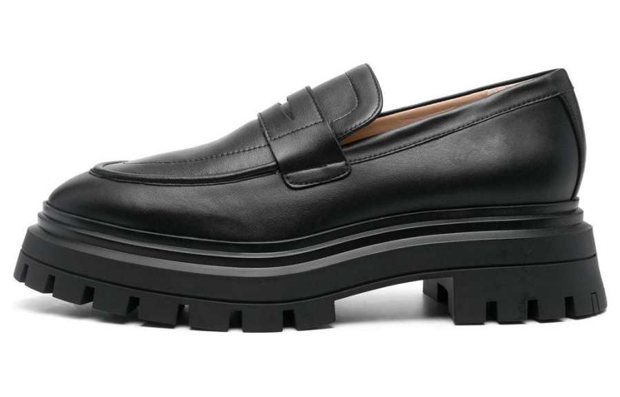 Stuart Weitzman stuart weitzman Almond-toe Leather Loafers