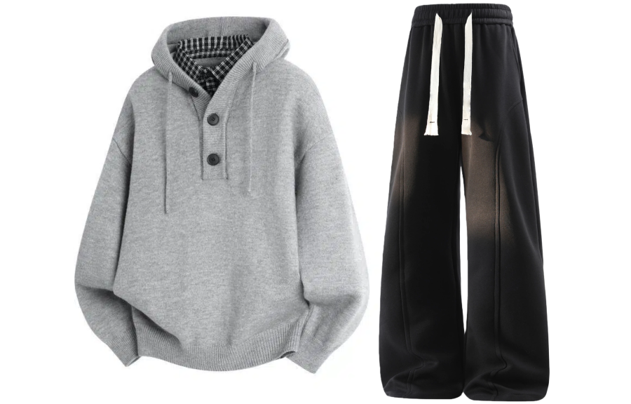 GWAF Casual Sportswear Unisex Hooded Thickened