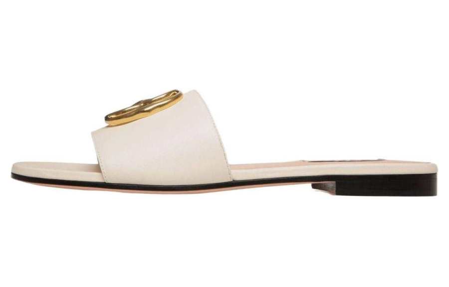 BALLY BALLY Emblem Flat Leather Sandals