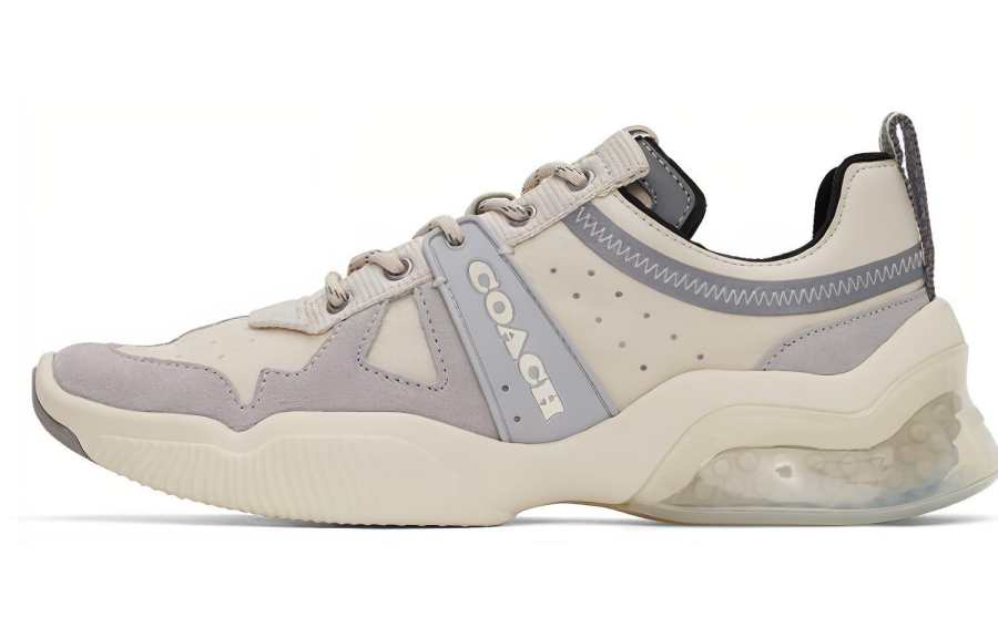 COACH COACH CitySole Comfortable Low top Casual Shoes Men's Beige Yellow