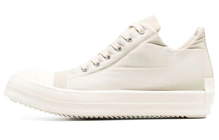 Rick Owens DRKSHDW Lace Up Low top Stylish Skateboarding Shoes Men's White