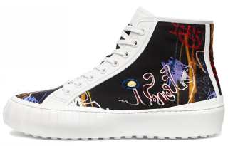 FENDI Force High top Stylish Skateboarding Shoes Men's White