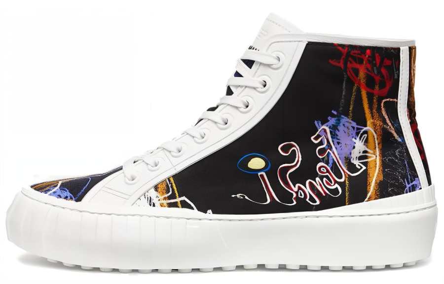 FENDI FENDI Force High top Stylish Skateboarding Shoes Men's White