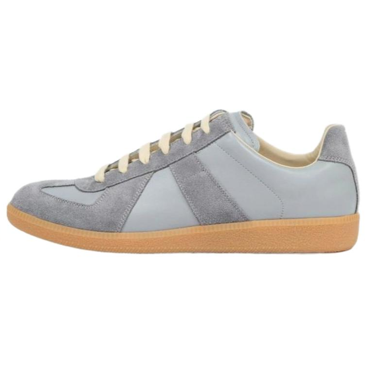 Maison Margiela Replica Leather, Suede Low top Skateboard Shoes Men's Gray