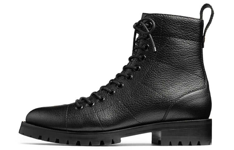 Jimmy Choo Short Combat Boots Women's Black