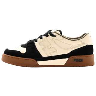 FENDI Match Stylish Skateboarding Shoes Men's Black White