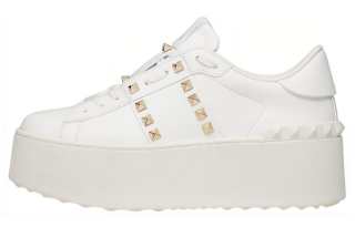 Valentino Garavani Rockstud Untitled Lace Up Sneakers Women's