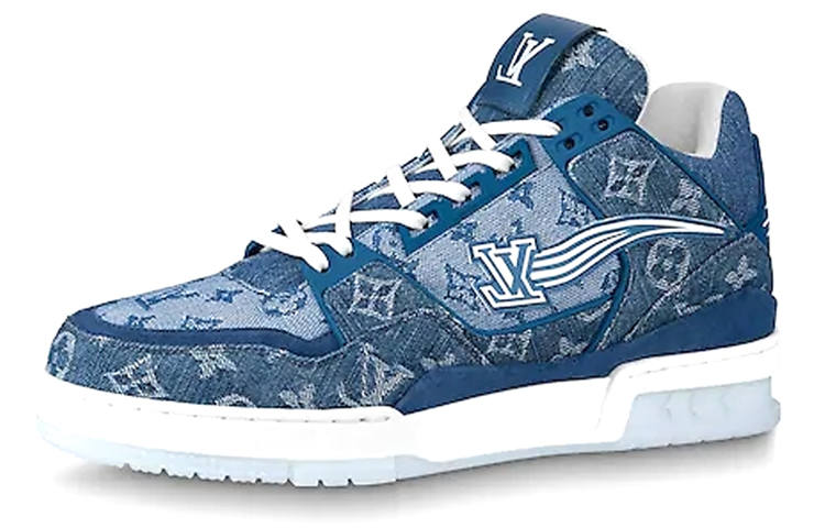 LOUIS VUITTON LOUIS VUITTON Trainer Ankle Sneakers 'Denim Monogram'