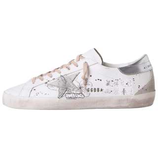 Golden Goose YIYANGQIANXI x Golden Goose Super Star Cow Leather Low top Skateboard Shoes Men's White