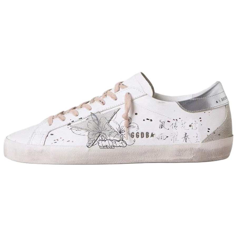 Golden Goose YIYANGQIANXI x Golden Goose Super Star Cow Leather Low top Skateboard Shoes Men's White