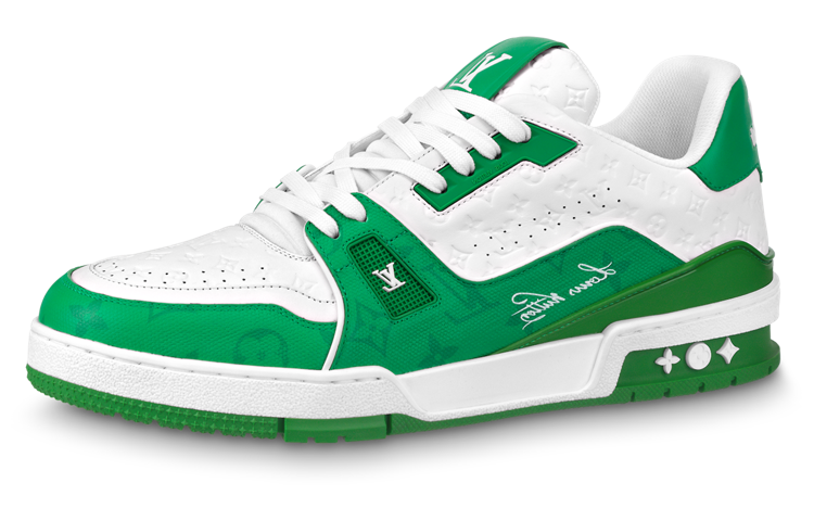 LOUIS VUITTON LOUIS VUITTON Lv Trainers 'White Green'
