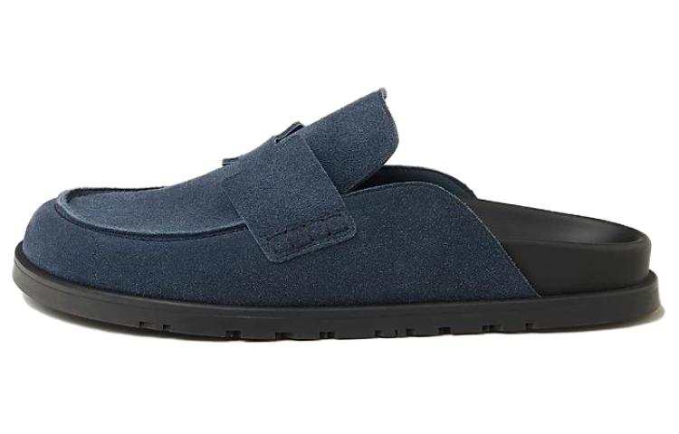 HERMES HERMES Go Closed Toe Slippers Men's Blue
